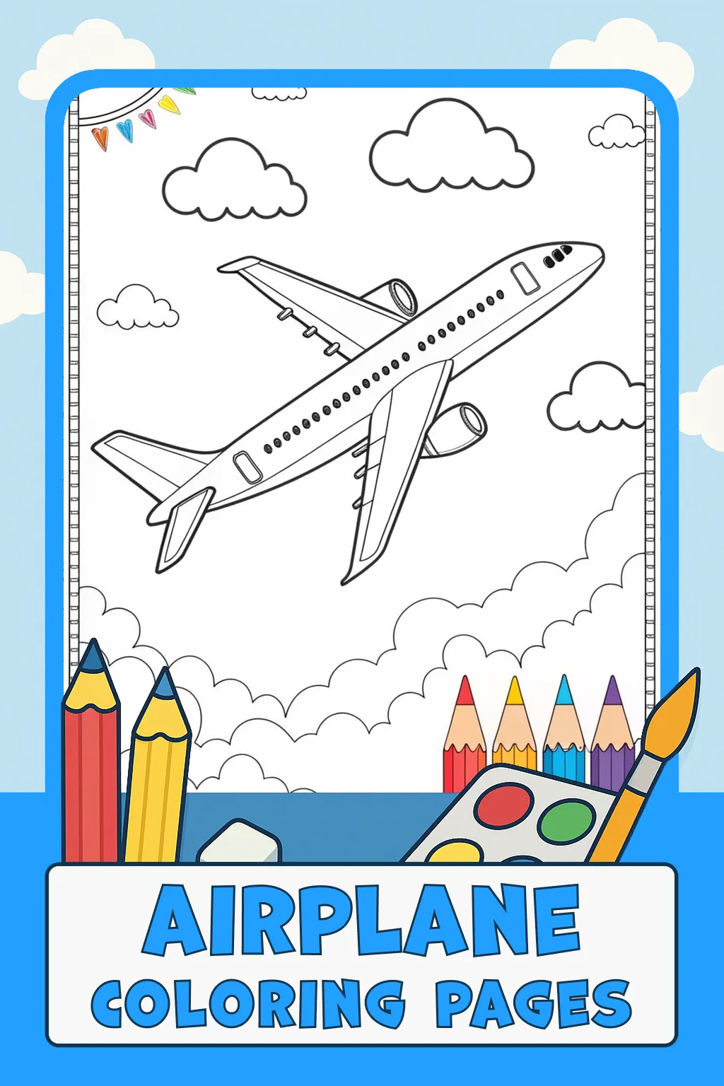 Airplane Coloring Pages