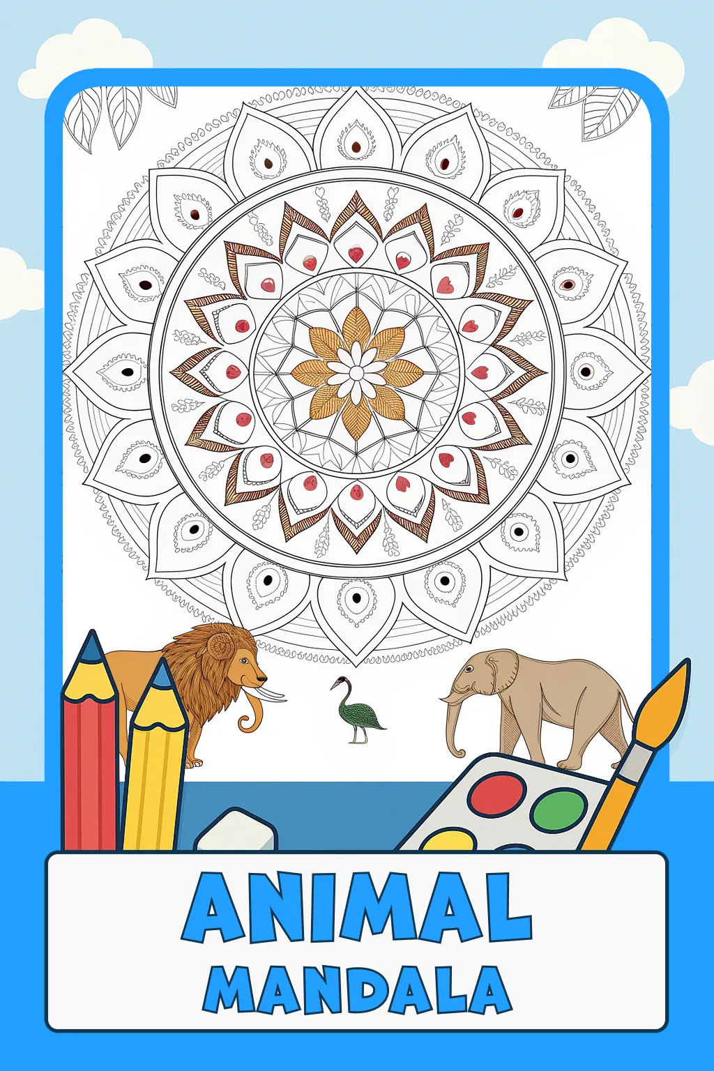 Animal Mandala Coloring Pages