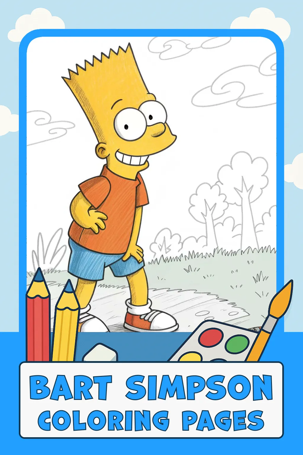 Bart Simpson Coloring Pages