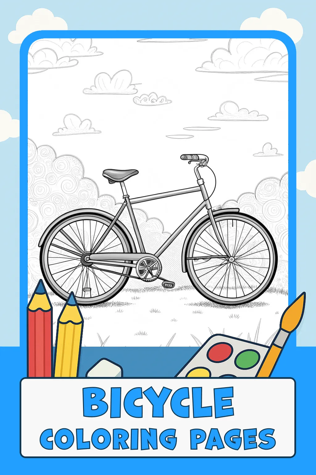 Bicycle Coloring Pages
