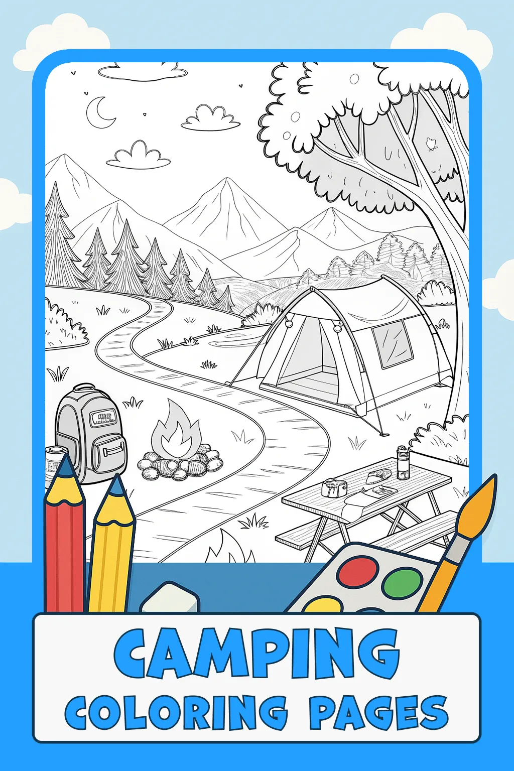 Camping Coloring Pages