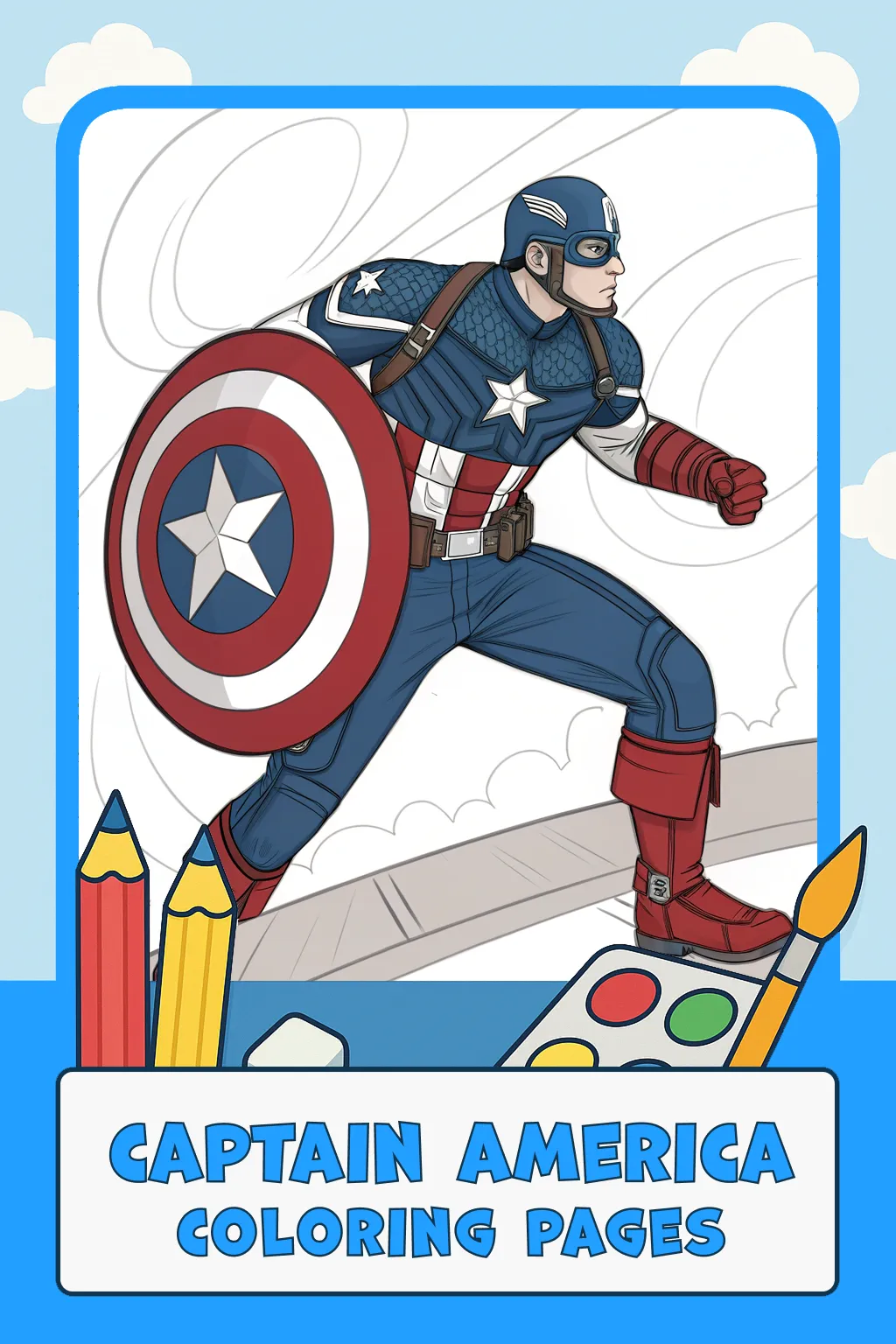 Captain America Coloring Pages