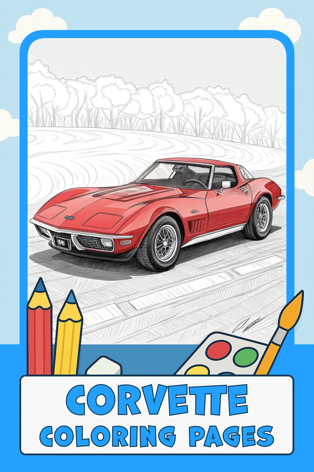 Corvette Coloring Pages