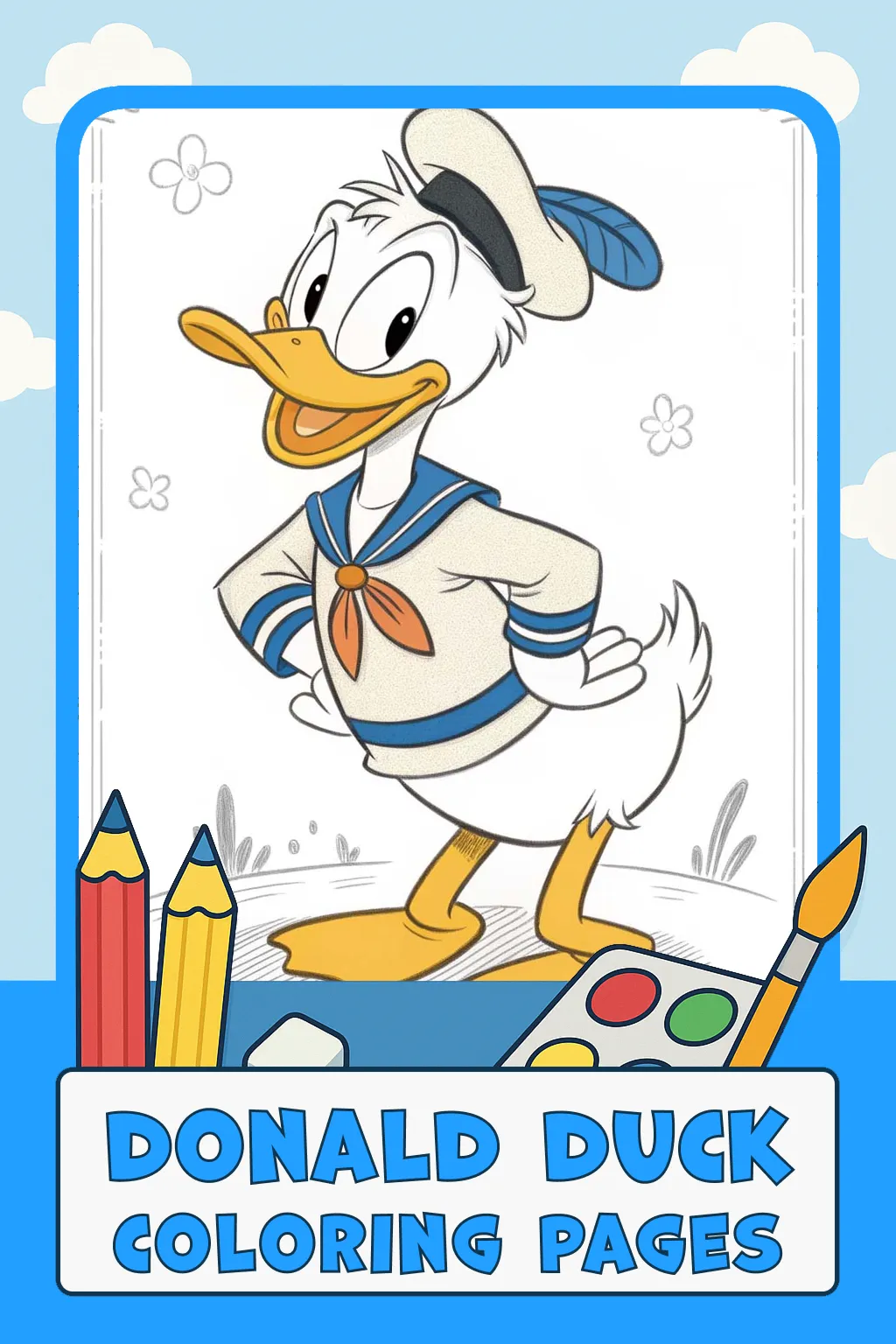 Donald Duck Coloring Pages