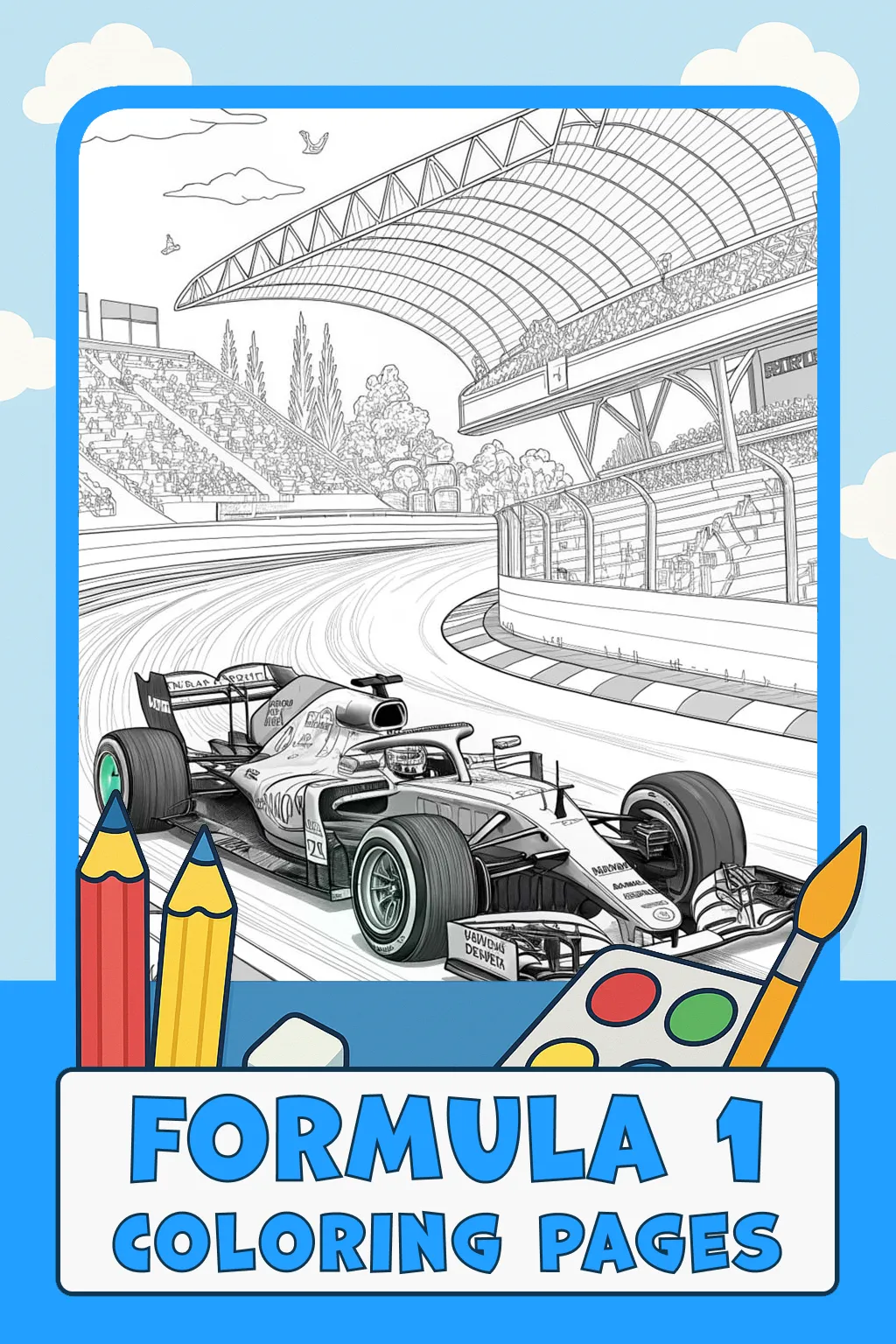F1 Coloring Pages