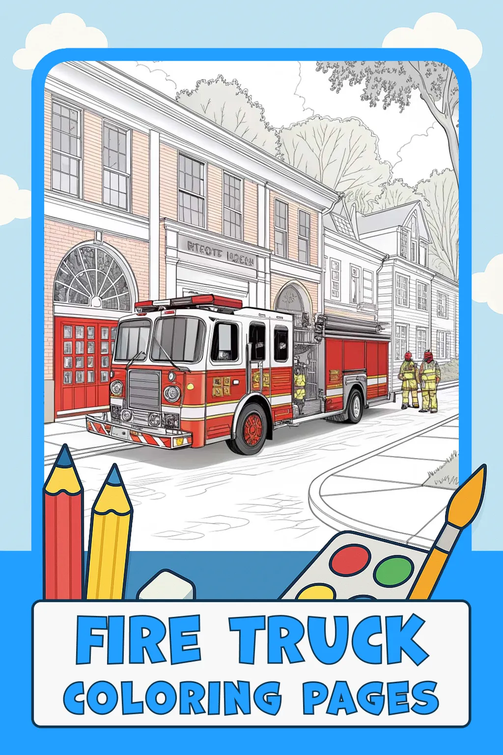 Fire Truck Coloring Pages