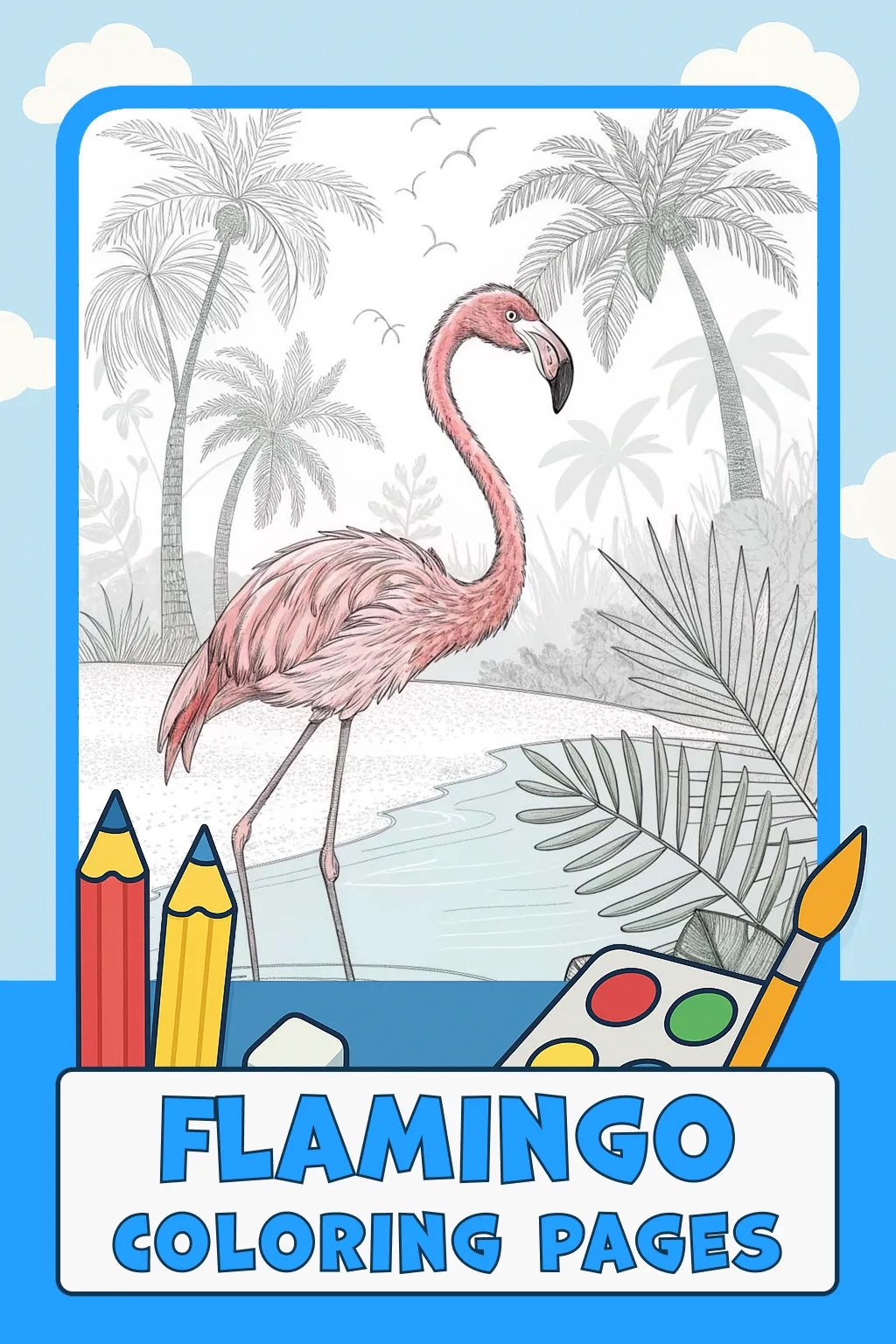 Flamingo Coloring Pages