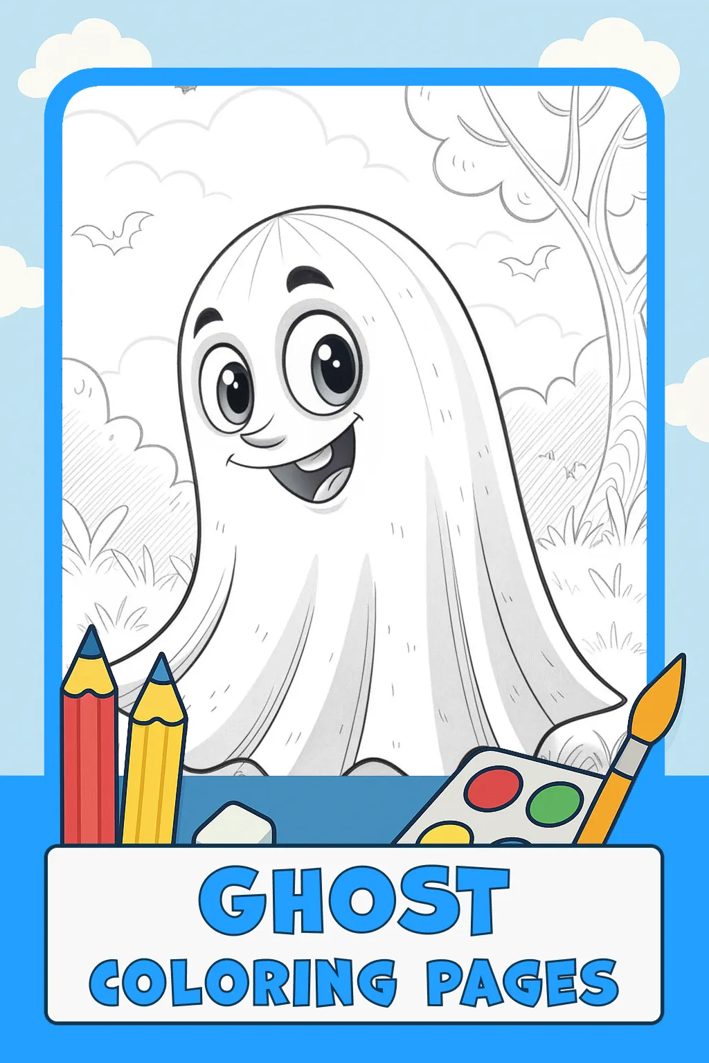 Ghost Coloring Pages