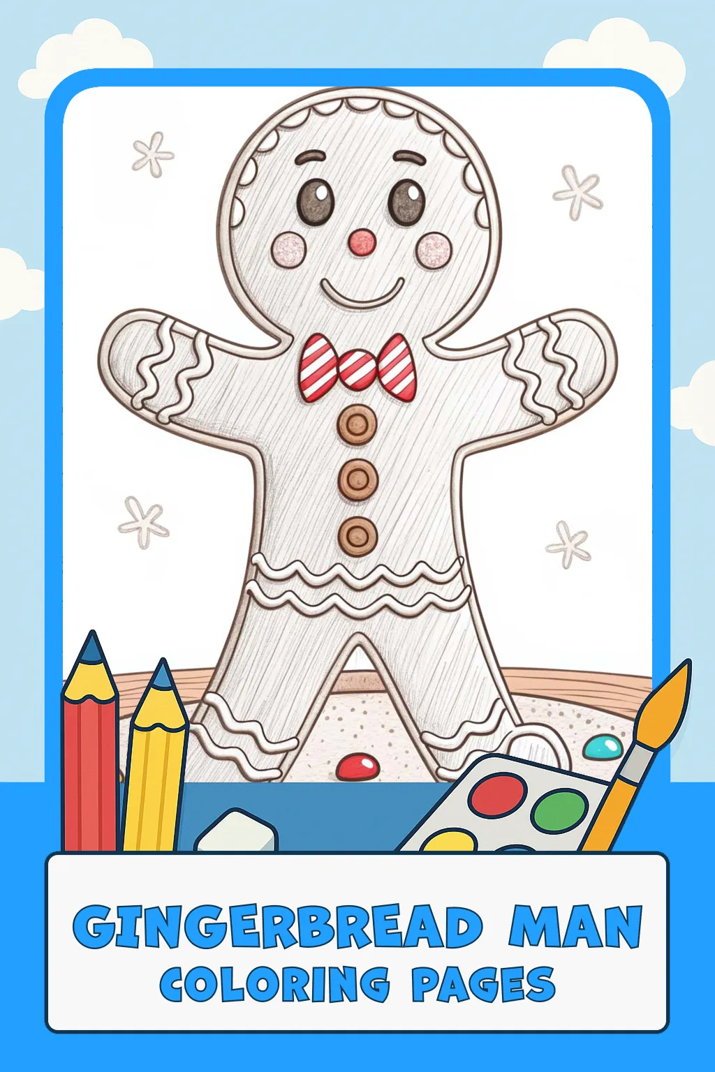 Gingerbread Man Coloring Pages