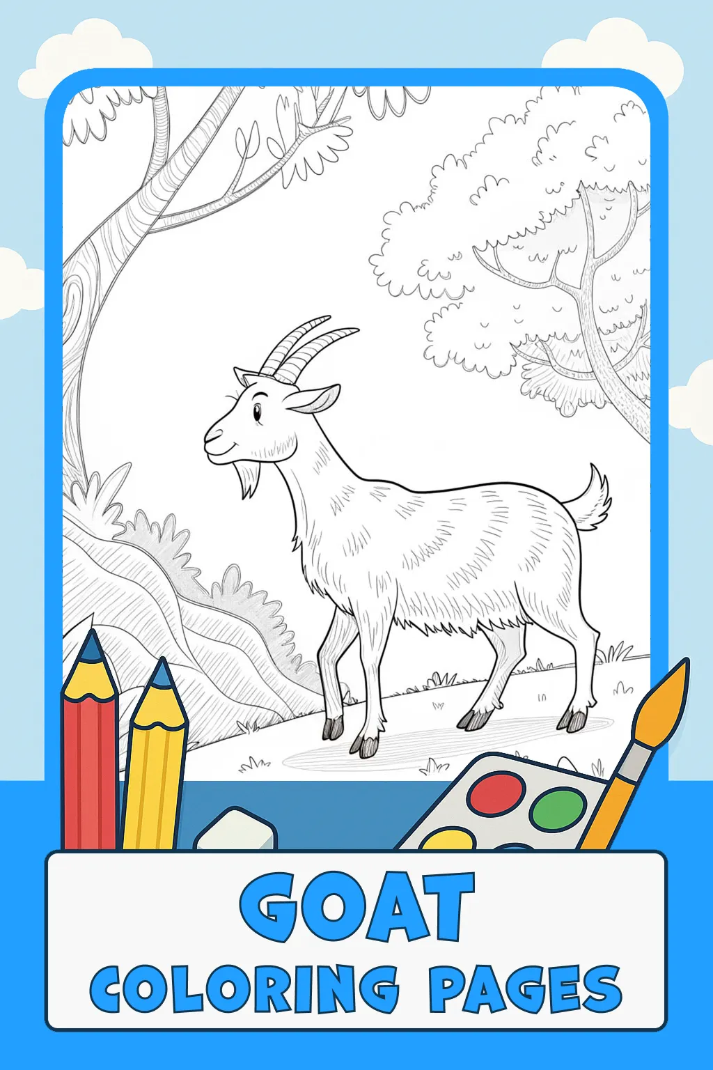 Goat Coloring Pages