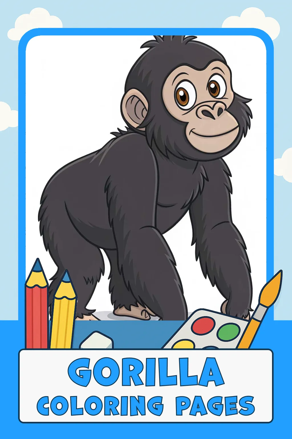 Gorilla Coloring Pages
