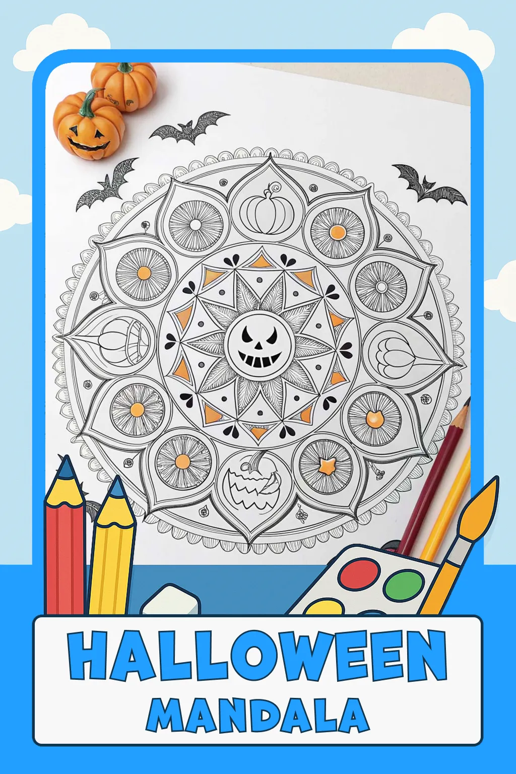 Halloween Mandala Coloring Pages