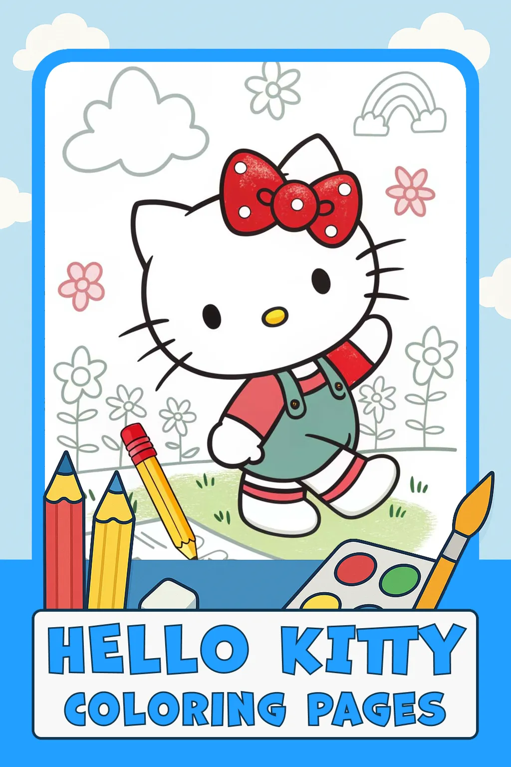 Hello Kitty Coloring Pages
