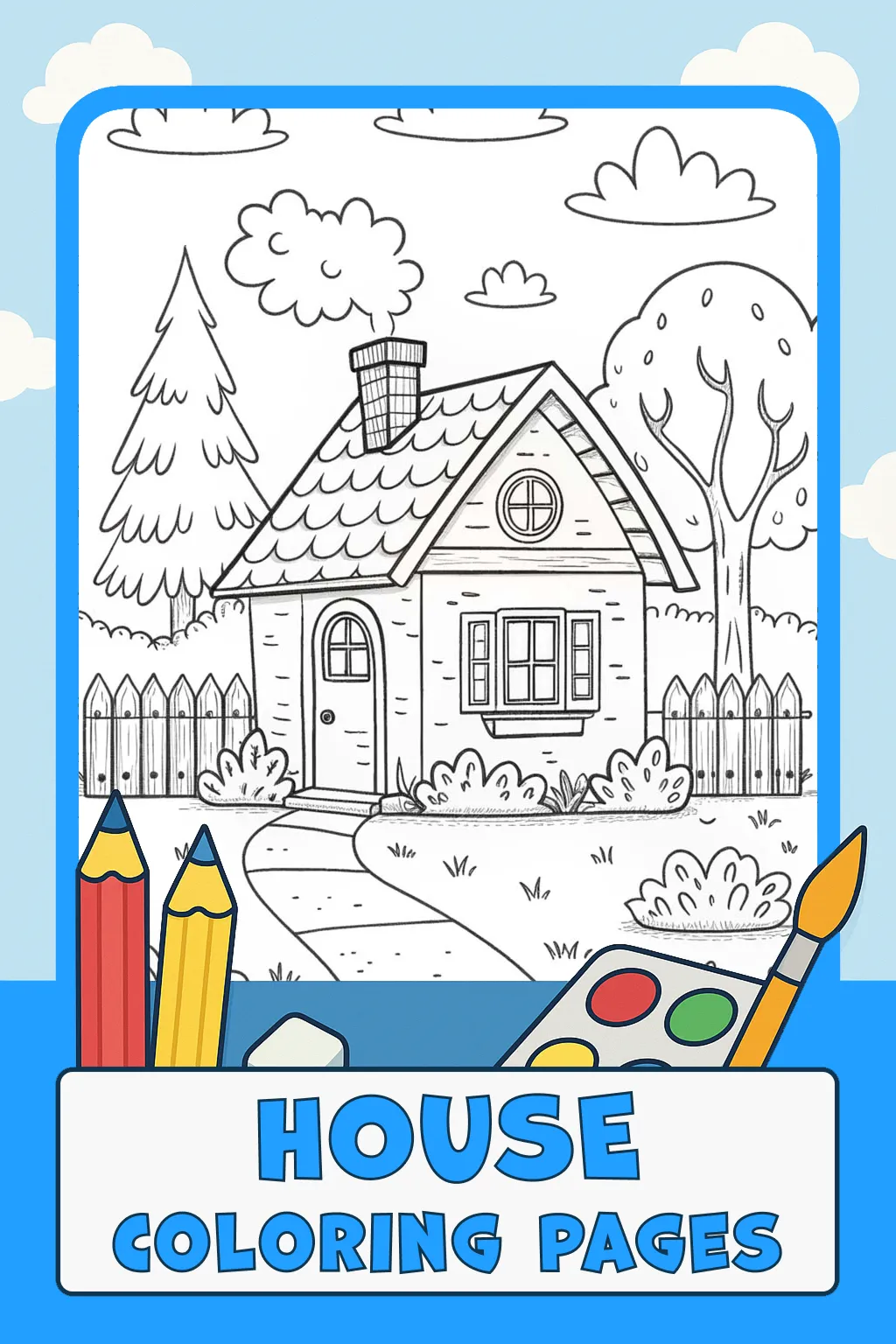 House Coloring Pages