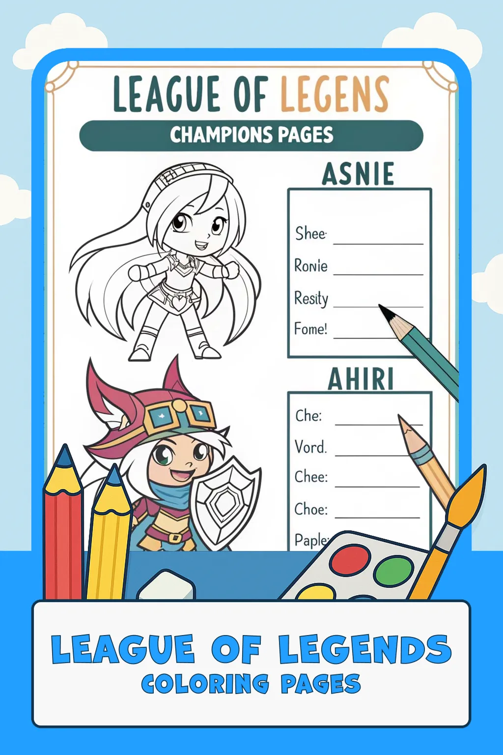 League Of Legends Coloring Pages