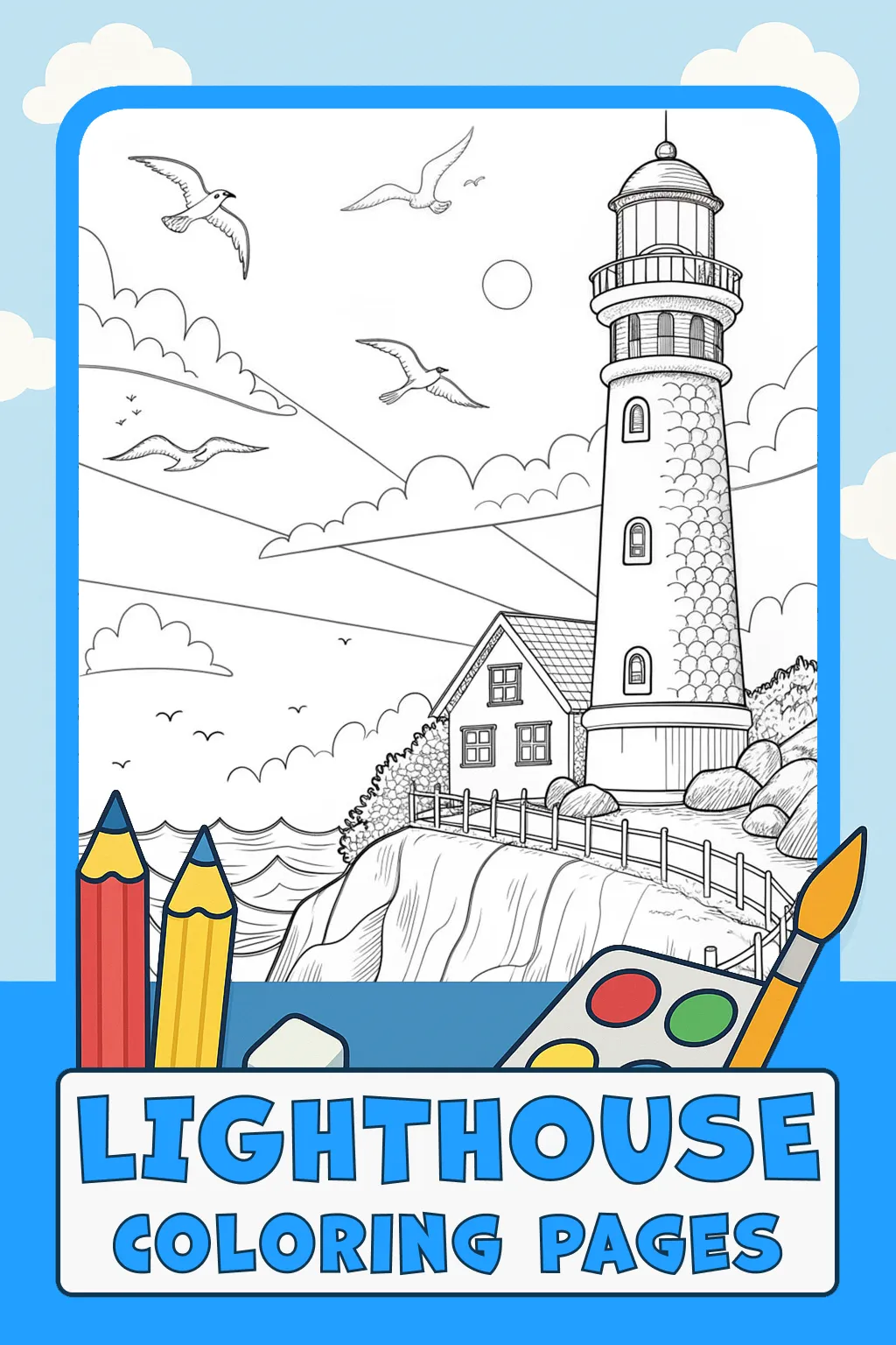 Lighthouse Coloring Pages