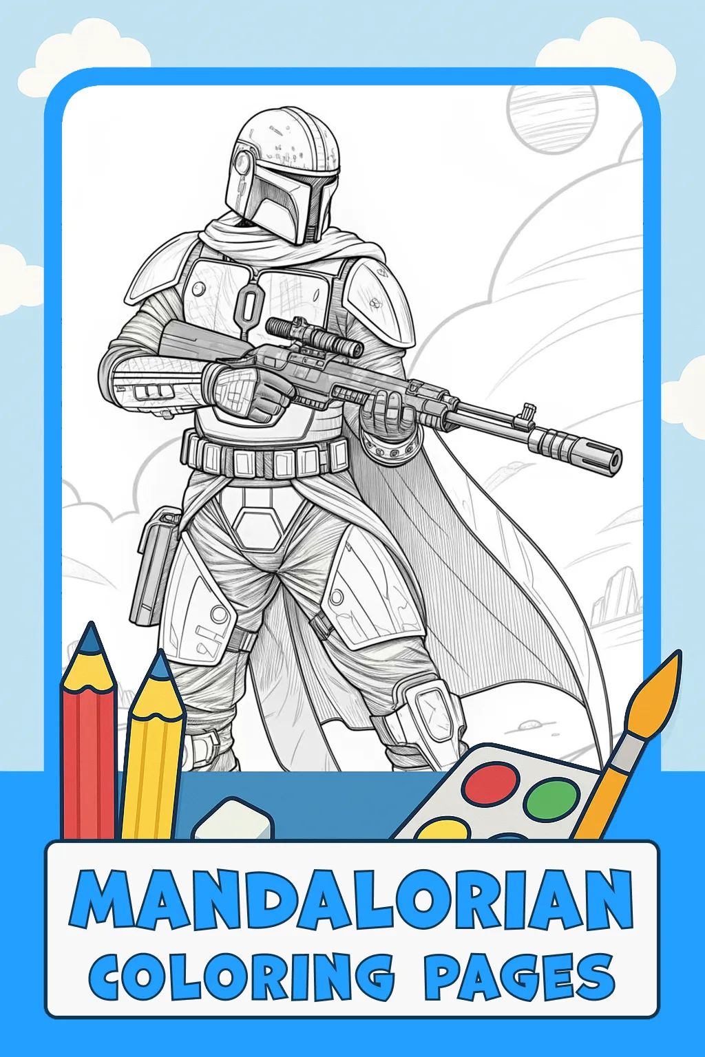 Mandalorian Coloring Pages