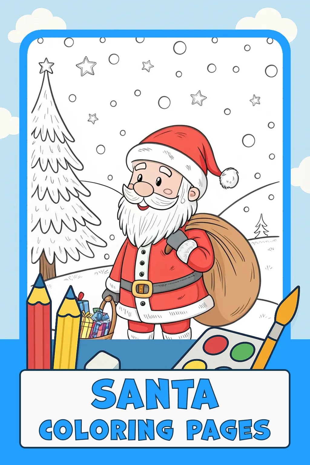 Santa Coloring Pages