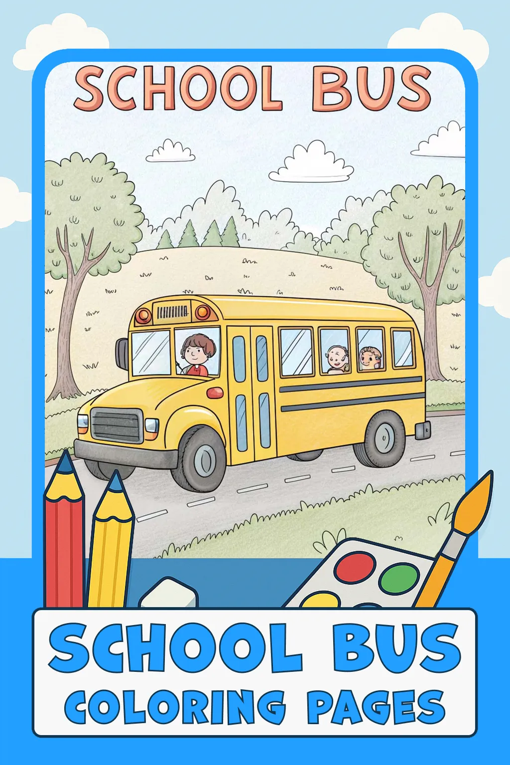 School Bus Coloring Pages