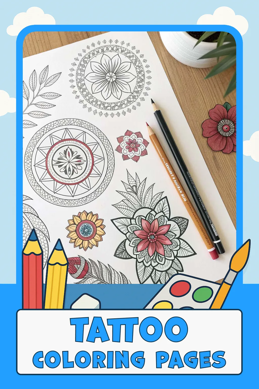 Tattoo Coloring Pages