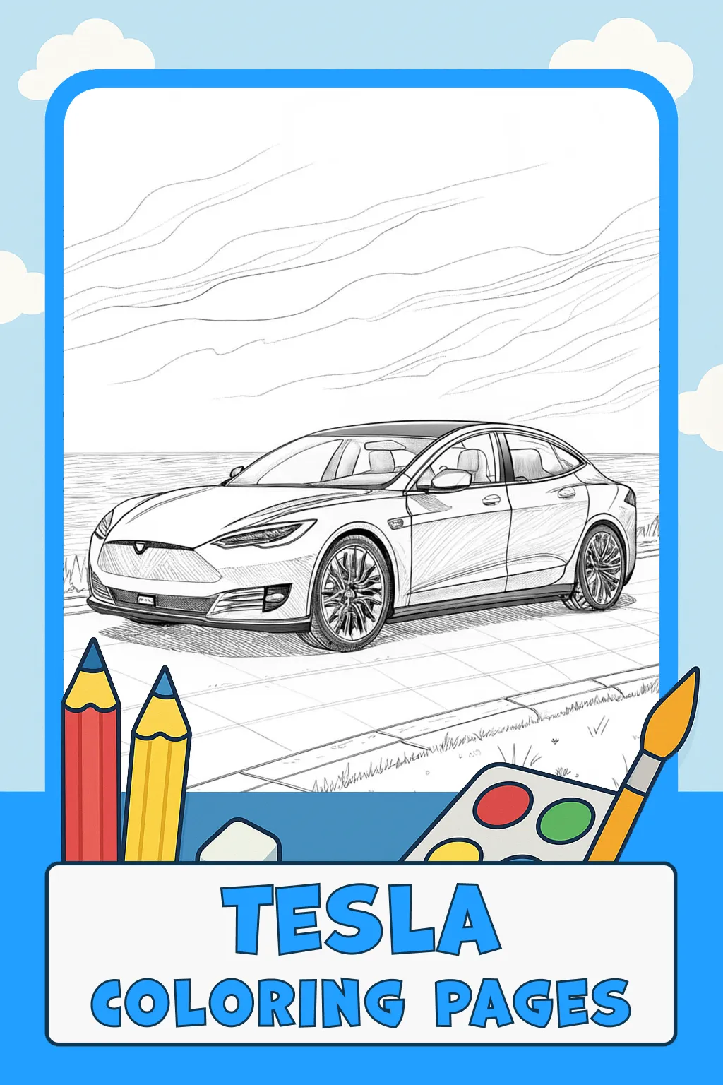 Tesla Coloring Pages